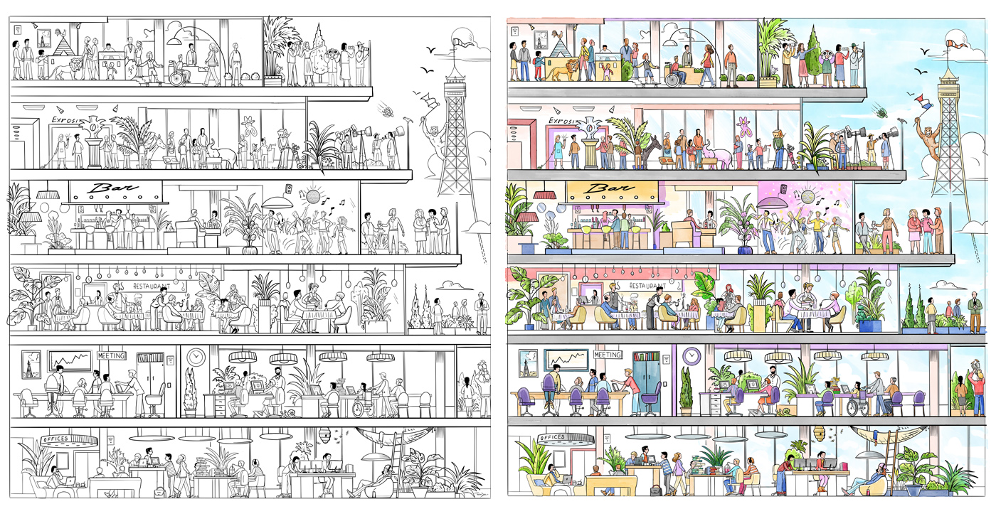 illustration fred van deelen cartes urbanisme