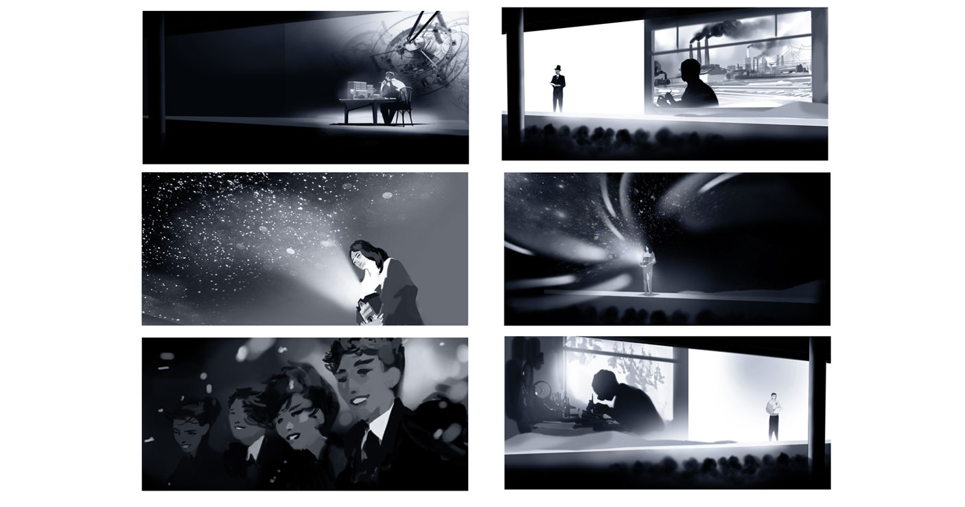 storyboard noir et blanc marc riou
