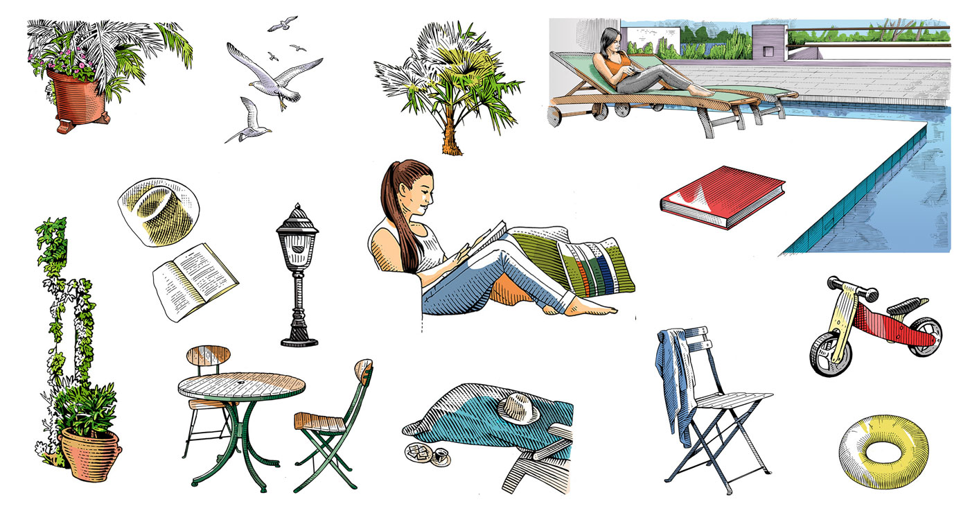 frederik illustration rough story board animation paper art gravure trait anglais 778 5 lun et lautre