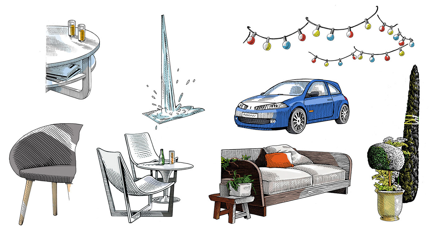 frederik illustration rough story board animation paper art gravure trait anglais 778 6 lun et lautre